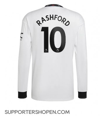 Manchester United Marcus Rashford #10 Borta Matchtröja 2022-23 Långärmad